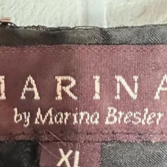 5. Vintage 90s black chiffon flutter sleeve beaded top XL - Picture 11 of 11